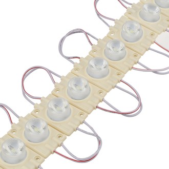 12V String of 20 Water-Resistant High Output 3W LED Modules in 7000K, Each with 1xSMD3535