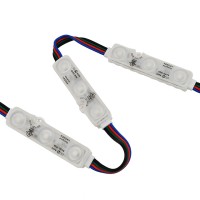 100 Waterproof IP68 RGB Color-Changing 3xSMD5050 LED Modules (2 Strings of 50 Modules Each), 12V, UL-Listed