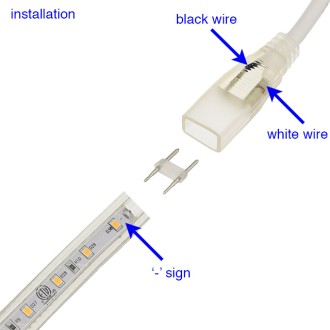 Power Rectifier Kit for #20153 High Voltage Single Color (2-Conductor) LED Strip Rope Light (3-Pack)