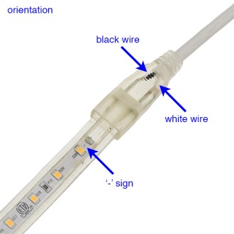 Power Rectifier Kit for #20153 High Voltage Single Color (2-Conductor) LED Strip Rope Light (3-Pack)