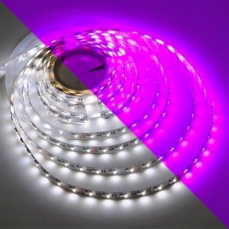24V High-Output 16.4-ft RGBW Color-Changing + White Flexible LED Ribbon Strip Light with 600xSMD3527