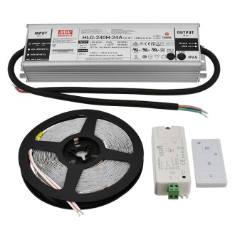 24V 144W Ultra-Bright 90-CRI 16.4-ft Flexible Ribbon LED Strip Light with 600xSMD2835