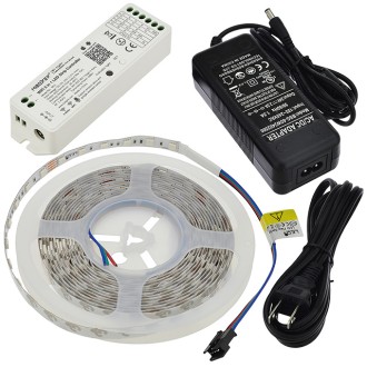 24V 48W High-Output 16.4-ft RGB Color-Changing Flexible LED Ribbon Strip Light with 300xSMD5050 and 4-Pin Connector