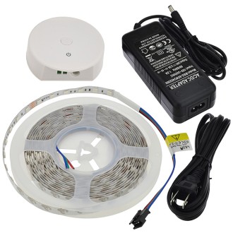 24V 48W High-Output 16.4-ft RGB Color-Changing Flexible LED Ribbon Strip Light with 300xSMD5050 and 4-Pin Connector