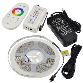 24V 48W High-Output 16.4-ft RGB Color-Changing Flexible LED Ribbon Strip Light with 300xSMD5050 and 4-Pin Connector