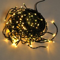 Linkable 33-ft 100-LED Green Wire String Light with Detachable Multi-Function Controller