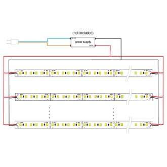 24V 90W Ultra High Density Super-Bright 90-CRI 16.4-ft Flexible Ribbon LED Strip Light with 1500xSMD2216