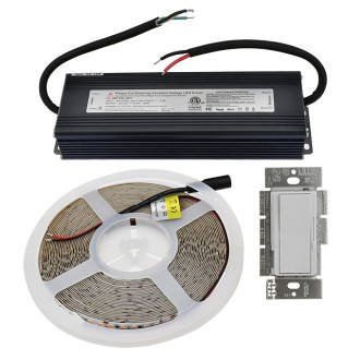 24V 96W UL High-Density High-Output 90-CRI 32.8-ft Flexible Ribbon LED Strip Light with 1200xSMD2835