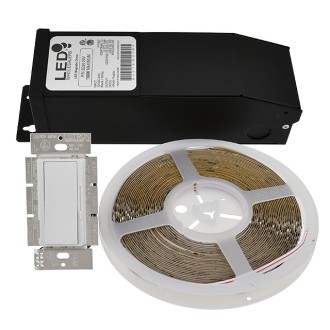 24V 96W UL High-Density High-Output 90-CRI 32.8-ft Flexible Ribbon LED Strip Light with 1200xSMD2835