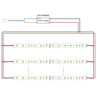 24V 96W UL High-Density High-Output 90-CRI 32.8-ft Flexible Ribbon LED Strip Light with 1200xSMD2835