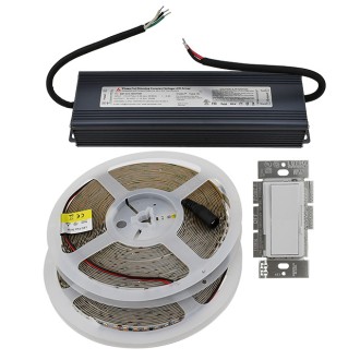 24V 96W UL High-Density High-Output 90-CRI 32.8-ft Flexible Ribbon LED Strip Light with 1200xSMD2835