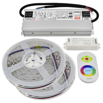 24V High-Output 32.8-ft RGB Color-Changing Flexible LED Ribbon Strip Light with 600xSMD5050