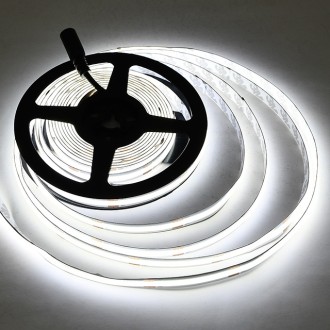 24V 15W/Meter COB High-Output 90-CRI 164-ft Flexible Ribbon Strip Light with Dot-Free Uniform Glow