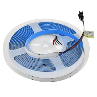 24V 70W 16.4-ft Color-Changing RGB COB Flexible Ribbon LED Light Strip with Dot-Free Uniform Glow