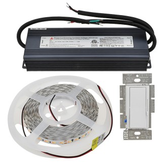 24V 90-Watt 16.4-ft Dim-to-Warm (3500K-1800K) Flexible Ribbon LED Light Strip