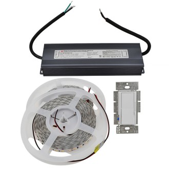 24V 90-Watt 16.4-ft Dim-to-Warm (3500K-1800K) Flexible Ribbon LED Light Strip