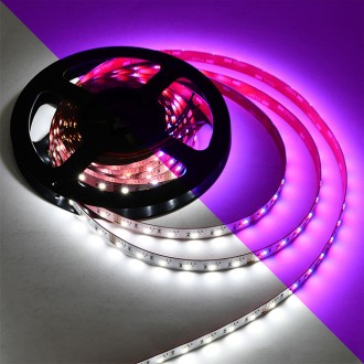 24V High-Output 16.4-ft RGBW Color-Changing + White or Warm-White Flexible LED Ribbon Strip Light with SMD1808RGB and SMD2835