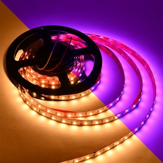 24V High-Output 16.4-ft RGBW Color-Changing + White or Warm-White Flexible LED Ribbon Strip Light with SMD1808RGB and SMD2835