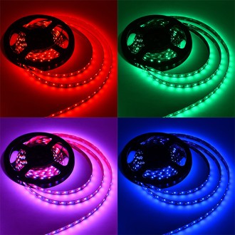 24V High-Output 16.4-ft RGBW Color-Changing + White or Warm-White Flexible LED Ribbon Strip Light with SMD1808RGB and SMD2835