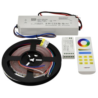 24V High-Output 16.4-ft RGBW Color-Changing + White or Warm-White Flexible LED Ribbon Strip Light with SMD1808RGB and SMD2835