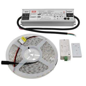 24V 96W High-Output Wide-Angle 160° 16.4-ft Flexible Ribbon LED Strip Light