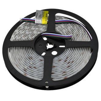 24V 68W High-Output 16.4-ft COB RGB Color-Changing + 3000K Warm-White Flexible Ribbon 3920-LED Strip Light with Dot-Free Uniform Glow