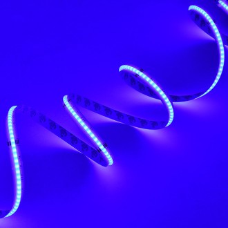 24V 68W High-Output 16.4-ft COB RGB Color-Changing + 3000K Warm-White Flexible Ribbon 3920-LED Strip Light with Dot-Free Uniform Glow