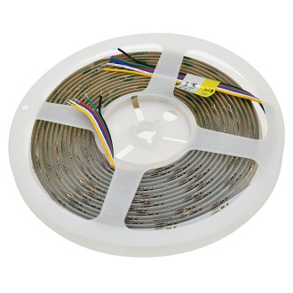 24V 105W High-Output COB RGB Color-Changing + 3000-6000K CCT Color-Temperature-Adjustable 16.4-ft Flexible Ribbon 4200-LED Strip Light with Dot-Free Uniform Glow