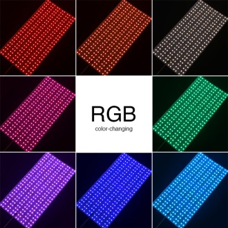 24V 80W 24" x 12" RGB Color-Changing + 2700-6500K CCT Color-Temperature-Adjustable Flexible LED Light Sheet 24V 80W 24" x 12" RGB Color-Changing + 2700-6500K CCT Color-Temperature-Adjustable Flexible LED Light Sheet