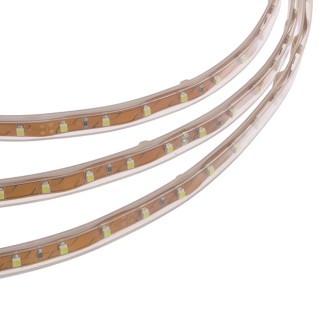 24V 16.4-ft Water-Resistant Flexible Ribbon LED Strip Light with 300xSMD3528 in Silicone Sleeve