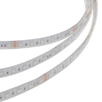 24V 16.4-ft Waterproof Silicone Sealed RGB Color-Changing Flexible Ribbon LED Strip Light with 300xSMD5050