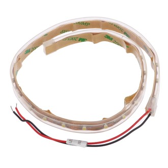 12V 20" (0.5m) Water-Resistant Flexible Ribbon LED Strip Light with 30xSMD3528 in Silicone Sleeve (Final Sale)