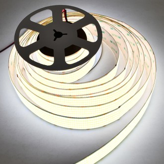 24V COB 1.2-in Extra Wide Ultra High-Output 90-CRI 16.4-ft Flexible Ribbon LED Strip Light with Dot-Free Uniform Glow