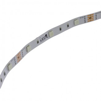 12V 16.4ft RGB Color-Changing Flexible LED Ribbon Strip Light with 150xSMD5050 in White PCB