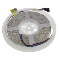 12V 16.4-ft Water-Resistant RGB Color-Changing Flexible Ribbon LED Strip Light with 150xSMD5050 in Silicone Gel