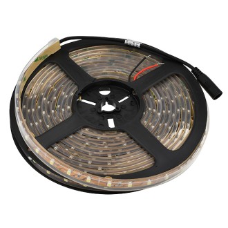 12V 16.4-ft Water-Resistant Flexible Ribbon LED Strip Lights with 300xSMD3528 in Silicone Sleeve