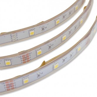 12V 16.4-ft Water-Resistant Flexible Ribbon LED Strip Light with 150xSMD5050 in Silicone Sleeve