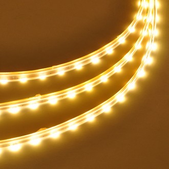 12V 16.4-ft Water-Resistant Side-View Flexible Ribbon LED Strip Light with 300xSMD3015 in Silicone Sleeve