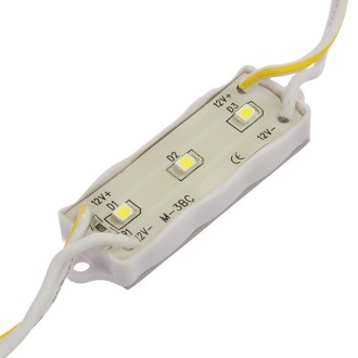 12V 5-ft String of 10 Water-Resistant LED Modules, Each with 3xSMD3528