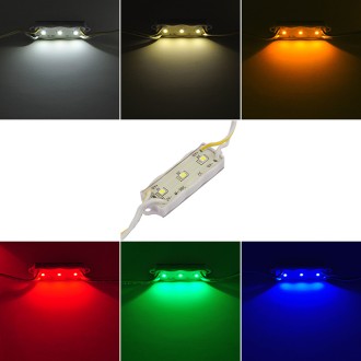 12V 5-ft String of 10 Water-Resistant LED Modules, Each with 3xSMD3528