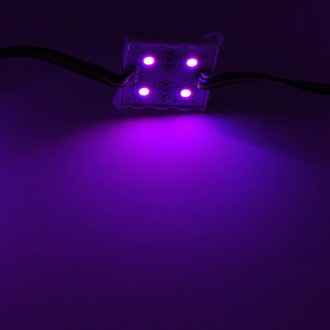 5-Feet String of 10 Water-Resistant Color-Changing LED Modules, Each with 4xSMD5050, 12-Volt