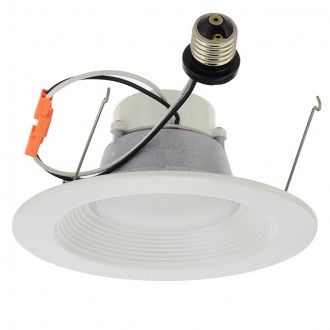 6-Inch (5"-Compatible) Recessed Dimmable 16W LED Downlight with White Trim 90-CRI, UL & ENERGY STAR