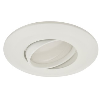 6" (5"-Compatible) Recessed Dimmable 15W LED Adjustable Head Downlight with White Trim, ETL & ENERGY STAR