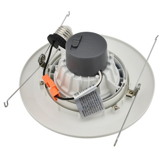 6" (5"-Compatible) Recessed Dimmable 15W LED Adjustable Head Downlight with White Trim, ETL & ENERGY STAR