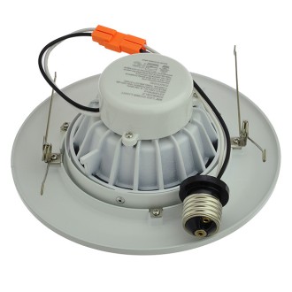 6" (5"-Compatible) Recessed Dimmable 15W LED Adjustable Head Downlight with White Trim, ETL & ENERGY STAR