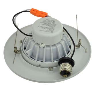 6" (5"-Compatible) Recessed Dimmable 15W LED Adjustable Head Downlight with White Trim, ETL & ENERGY STAR