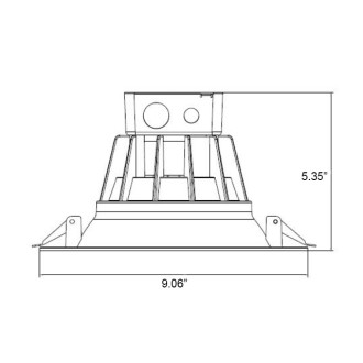 8" Dimmable Retrofit 35W LED Downlight White Trim with Junction Box, ETL & ENERGY STAR