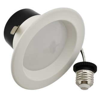 4" Recessed 10W RGB+CCT Smart LED Downlight Wi-Fi Color-Changing and 2700-5000K Color-Temperature in White Trim