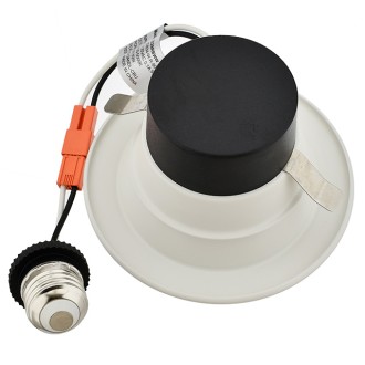 4" Recessed 10W RGB+CCT Smart LED Downlight Wi-Fi Color-Changing and 2700-5000K Color-Temperature in White Trim