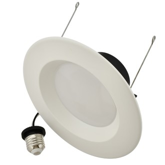 5-6" Recessed 15W RGB+CCT Smart LED Downlight Wi-Fi Color-Changing and 2700-5000K Color-Temperature in White Trim